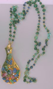 Vintage Gemstone Lorgnette Necklace