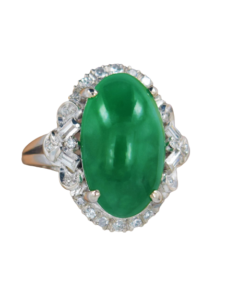 Jade & Diamond Ring