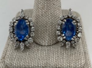 Sapphire & Diamond Earrings