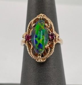 Ruby & Gilson Opal Ring